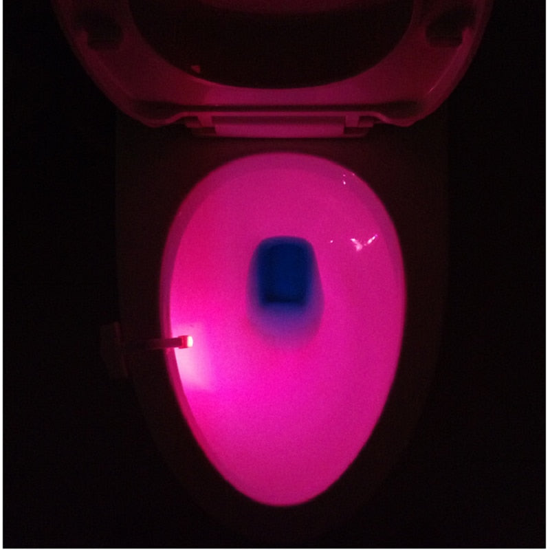 Toilet Night Light - Motion Sensor 8 Colors - Auto On/Off
