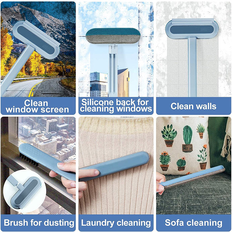 4 In 1 Multifunctional Hair Removal Brush - Works on Clothes, Furniture & Windows