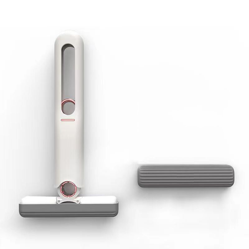 Self-Squeeze Mini Mop - No Touch Wringing, Multipurpose Cleaning for Windows, Car & Kitchen