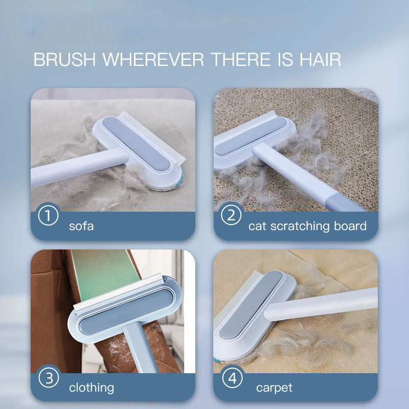 4 In 1 Multifunctional Hair Removal Brush - Works on Clothes, Furniture & Windows
