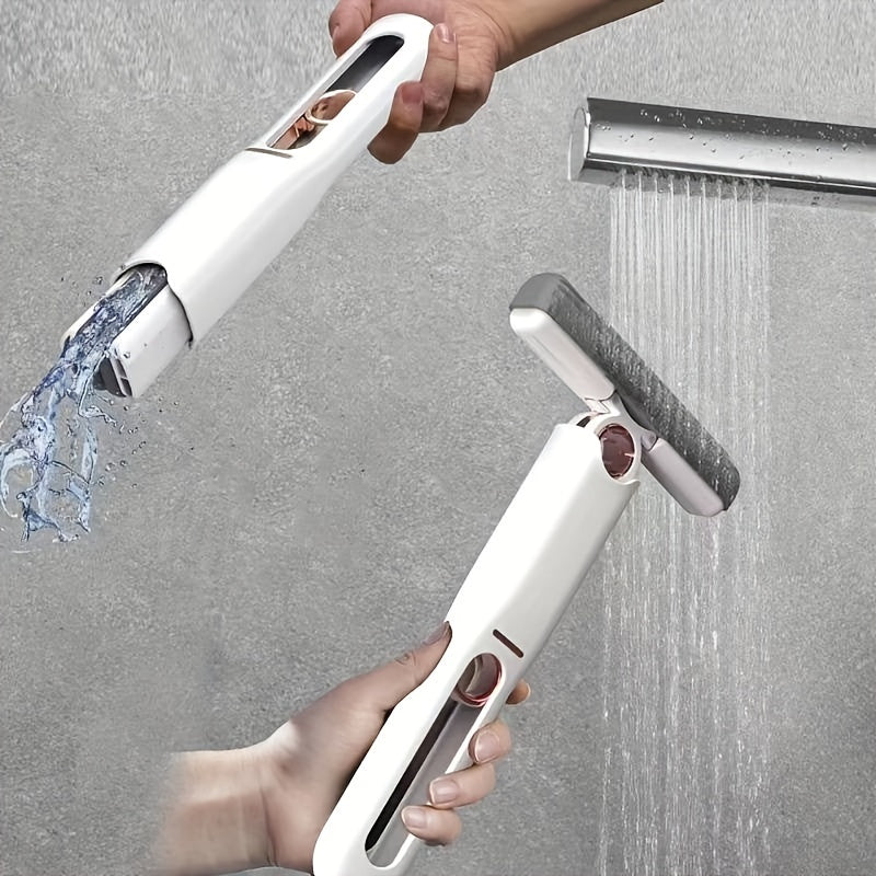 Self-Squeeze Mini Mop - No Touch Wringing, Multipurpose Cleaning for Windows, Car & Kitchen